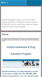 Mobile Screenshot of alcoholdrugcourses.com